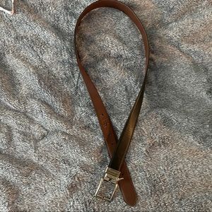 Black Tommy Hilfiger Belt with Silver buckle